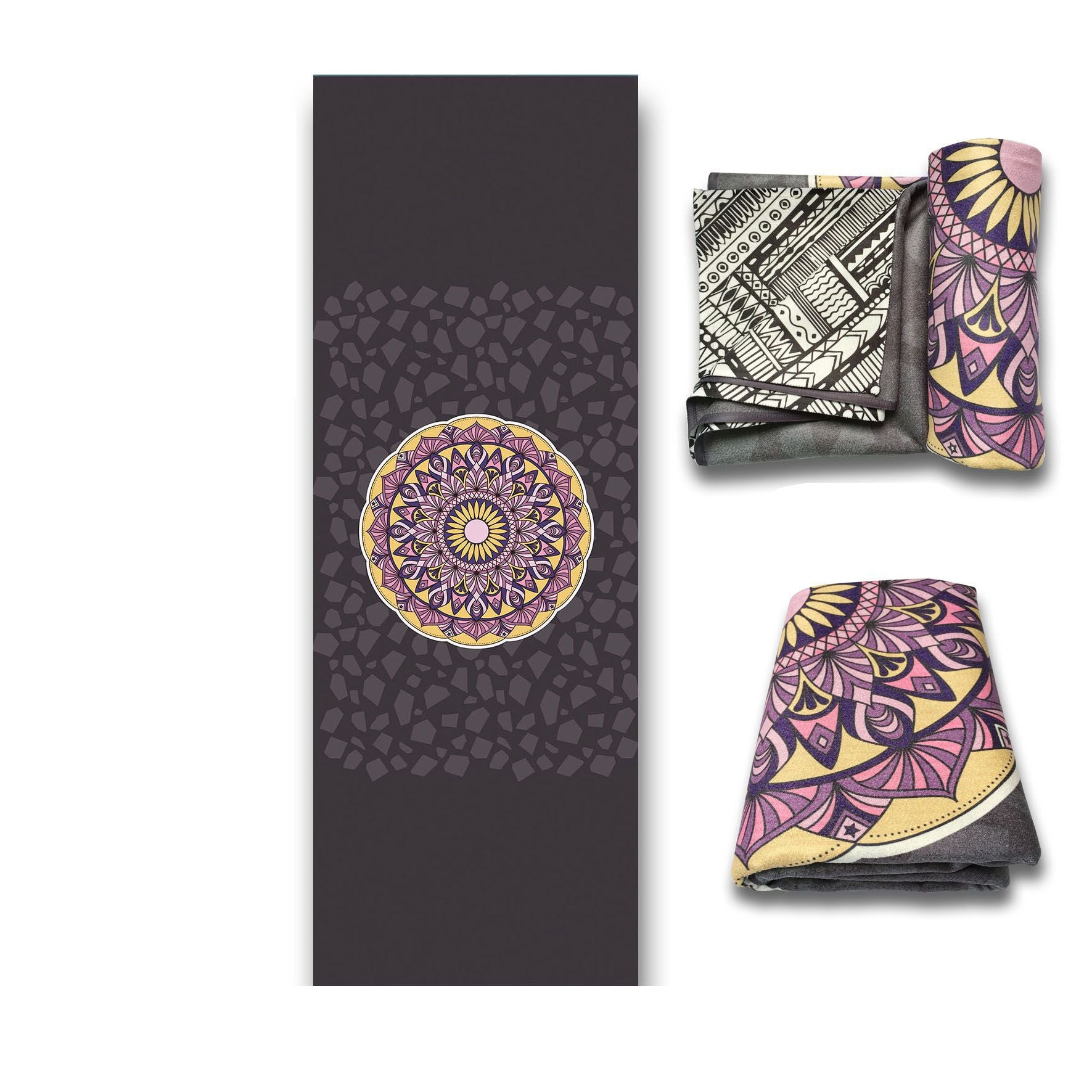 Double-Faced Fleece Yoga Towel – Soft, Non-Slip & Stylish