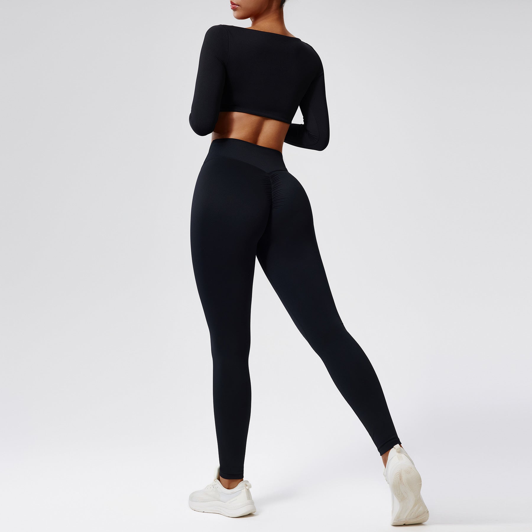 High-waist Quick-drying Running Sports Workout Clothes Two-piece Set