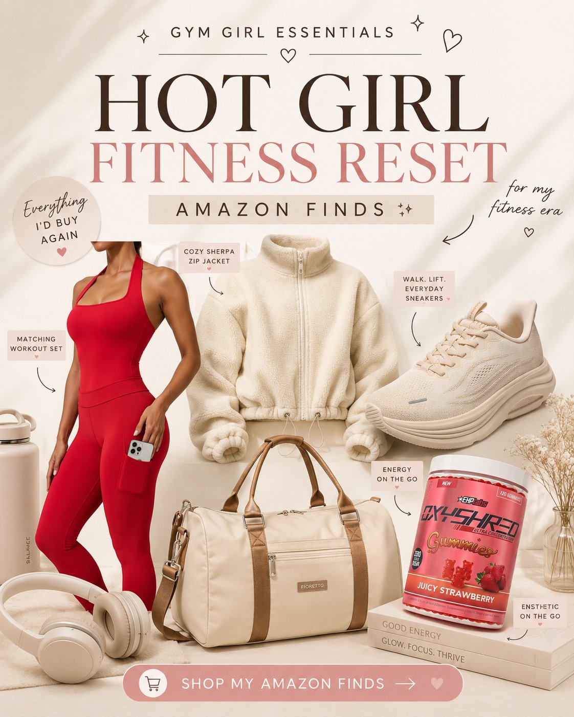 Hot Girl Fitness Reset — Gym Girl Essentials Amazon Finds